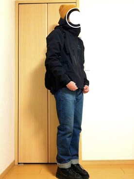 「orslow」｜「アイテム（マウンテンパーカー）」を使った、4gさん（メンズ・177cm）の冬コーディネート