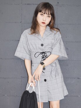 「A.D.G」｜「アイテム（ワンピース/ドレス）」を使った、A.D.Gさん（レディース・150cm）の夏コーディネート