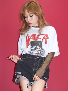 「スタッズ」｜A.D.Gさん（レディース・150cm）の夏コーディネート