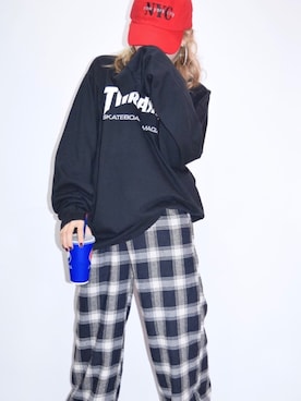 「A.D.G（エーディージー）のアイテム（帽子）」を使った、A.D.Gさん（レディース・150cm）の秋コーディネート