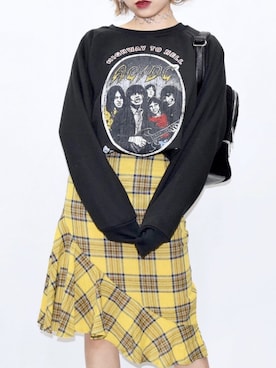 「A.D.G（エーディージー）のアイテム（スウェット）」を使った、A.D.Gさん（レディース・150cm）の春コーディネート