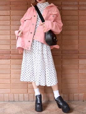 「A.D.G（エーディージー）のアイテム」を使った、A.D.Gさん（レディース・150cm）の春コーディネート