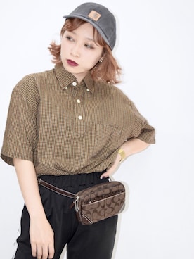 「茶色」｜A.D.Gさん（レディース・150cm）の春コーディネート