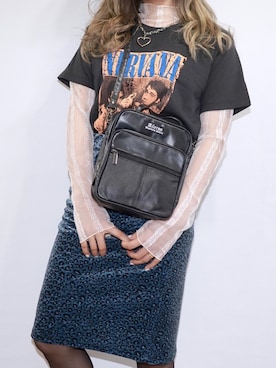 「ロックT」｜A.D.Gさん（レディース・150cm）の春コーディネート