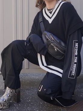 「ストリートファッション」｜A.D.Gさん（レディース・150cm）の春コーディネート