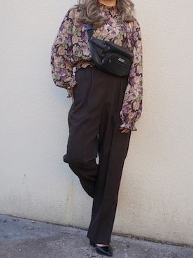 「茶色」｜A.D.Gさん（レディース・150cm）の春コーディネート