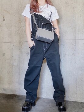 「A.D.G（エーディージー）のアイテム（サロペット/オーバーオール）」を使った、A.D.Gさん（レディース・150cm）の春コーディネート
