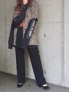 「アイテム（トップス、ベージュ系）」を使った、A.D.Gさん（レディース・150cm）の春コーディネート