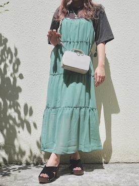 「ミントグリーン」｜「アイテム（その他）」を使った、A.D.Gさん（レディース・150cm）の春コーディネート