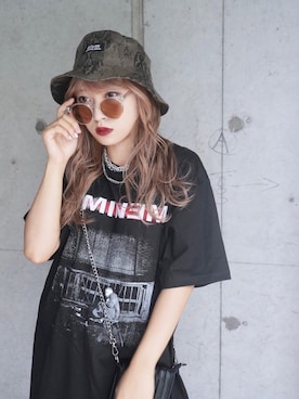 「A.D.G（エーディージー）のアイテム（帽子）」を使った、A.D.Gさん（レディース・150cm）の夏コーディネート