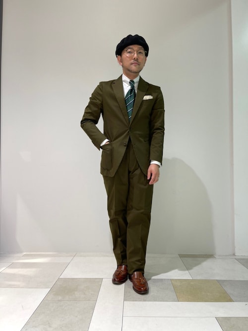 ロンナー 春夏物スーツ ツータックパンツ 盛夏素材 ゆったりシルエット AB4㉑ ロンナー 春夏物スーツ ツータックパンツ 盛夏素材 ゆったり