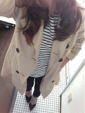 「CLEARIMPRESSION （クリアインプレッション）のアイテム（ジャケット/アウター）」を使った、min_min﻿さん（レディース・151cm）の冬コーディネート