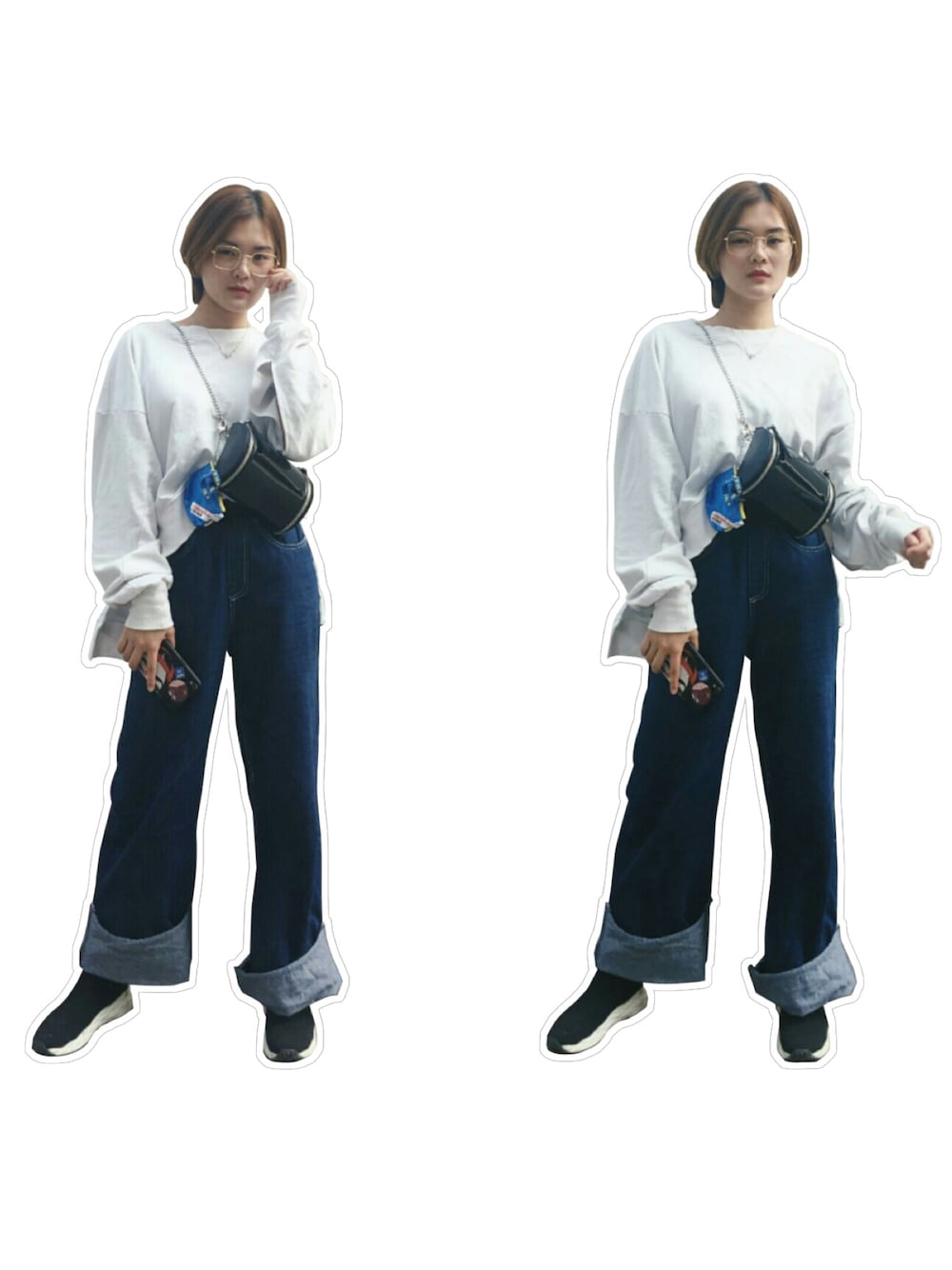 「春、白、シンプル」｜「Fのアイテム（デニムパンツ、ブルー系）」を使った、-schumannさん（レディース・164cm）の春コーディネートの1枚目の写真