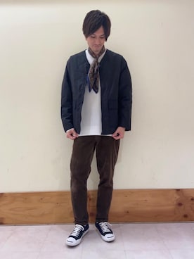 「コーデュロイの季節到来！」｜ゆうさんさん（メンズ・178cm）の冬コーディネート