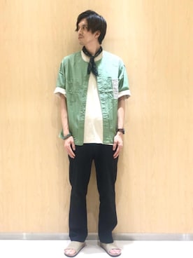 「SMITH'S（スミス）のアイテム（トップス）」を使った、ゆうさんさん（メンズ・178cm）の春コーディネート