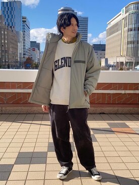 「みりたりー」｜「アイテム（ミリタリージャケット）」を使った、ゆうさんさん（メンズ・178cm）の秋コーディネート