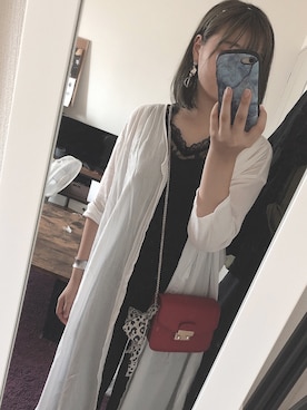 「アイテム（カチューシャ）」を使った、a3 さん（レディース・158cm）の秋コーディネート