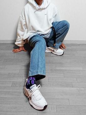 「Jieda（ジエダ）の2019春夏　CRAZY SWITCHING SHIRT（シャツ/ブラウス）」を使った、RINTAROさん（メンズ・168cm）の冬コーディネート