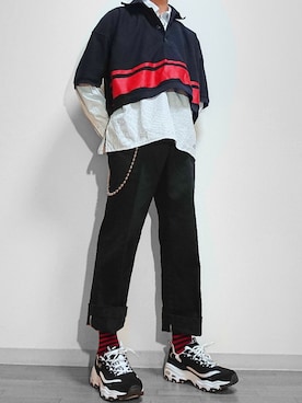 「neonsign」｜「アイテム（財布/小物）」を使った、RINTAROさん（メンズ・168cm）の春コーディネート