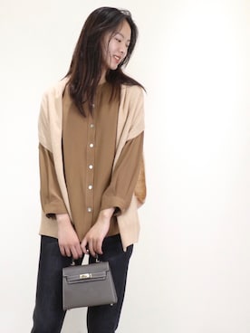 「alexanderwang（アレキサンダーワン）のアイテム（ワンピース/ドレス）」を使った、微博@赵果真呀さん（レディース・160cm）の秋コーディネート