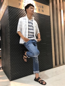 ニコルクラブフォーメン福岡ビブレ店さん（メンズ・182cm）の夏コーディネート