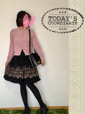 「axes femme（アクシーズファム）のアイテム（ハンチング/ベレー帽）」を使った、みゃひとんさん（レディース・158cm）の冬コーディネート