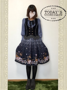 「axes femme（アクシーズファム）のアイテム（ブーティ）」を使った、みゃひとんさん（レディース・158cm）の春コーディネート