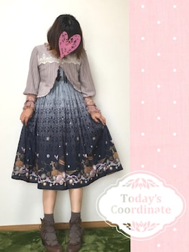 「axes femme（アクシーズファム）のアイテム（その他アウター）」を使った、みゃひとんさん（レディース・158cm）の春コーディネート