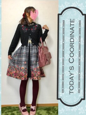 「axes femme（アクシーズファム）のアイテム（バックパック/リュック）」を使った、みゃひとんさん（レディース・158cm）の秋コーディネート