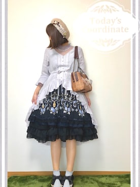 「axes femme（アクシーズファム）のアイテム（ハンチング/ベレー帽）」を使った、みゃひとんさん（レディース・158cm）の春コーディネート