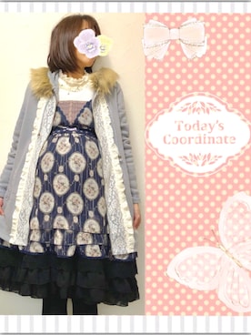 「axes femme（アクシーズファム）のアイテム（パーカー）」を使った、みゃひとんさん（レディース・158cm）の春コーディネート