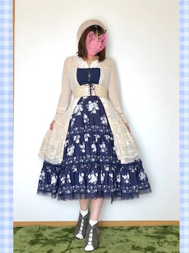 「axes femme（アクシーズファム）のアイテム（ハンチング/ベレー帽）」を使った、みゃひとんさん（レディース・158cm）の春コーディネート