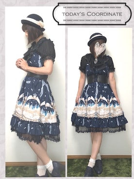 「axes femme POETIQUE（アクシーズファムポエティック）のアイテム（ワンピース/ドレス）」を使った、みゃひとんさん（レディース・158cm）の秋コーディネート