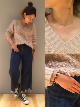 「アイテム（アナログ腕時計）」を使った、ENchan.さん（レディース・151cm）の秋コーディネート