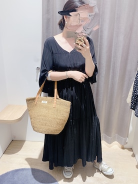 「Hashibami（ハシバミ）のアイテム（PC・スマホグッズ/家電）」を使った、Mi_Miさん（レディース・157cm）の夏コーディネート
