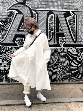「ADER error（アーダーエラー）のアイテム（レッグウェア）」を使った、ユーナさん（レディース・156cm）の春コーディネート