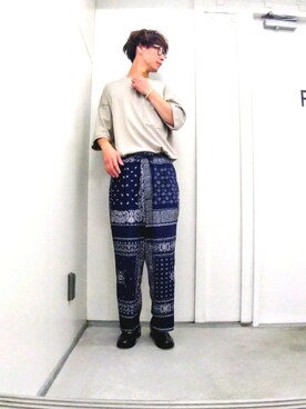 「EDIFICE LA BOUCLE（エディフィスラブークル）のアイテム」を使った、kazuboxさん（メンズ・177cm）の春コーディネート