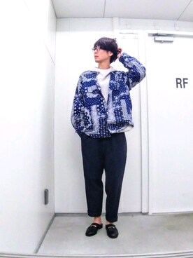 PAIZLY PRINT OVER SIZED CPO/シャツ　mサイズ