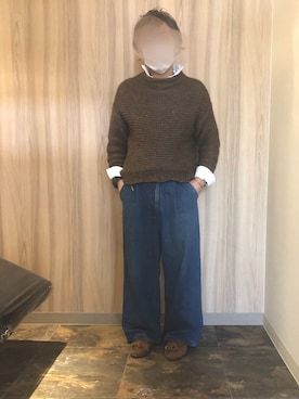 「Minnetonka（ミネトンカ）のアイテム」を使った、MHRさん（メンズ・165cm）の秋コーディネート