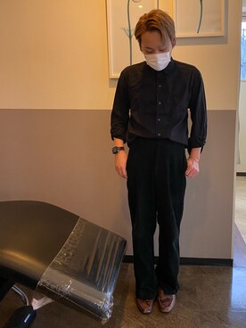 「アイテム（スリッポン）」を使った、MHRさん（メンズ・165cm・20代）の春コーディネート