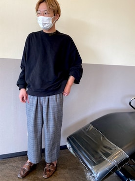 「アイテム（スリッポン）」を使った、MHRさん（メンズ・165cm・20代）の春コーディネート