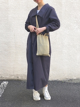 「Steven Alan（スティーブンアラン）のアイテム（ワンピース/ドレス）」を使った、ehさん（レディース・157cm）の春コーディネート
