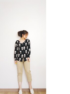 「Alexander McQueen（アレキサンダーマックイーン）のアイテム（トップス）」を使った、妮娜Ninaさん（レディース・159cm）の春コーディネート
