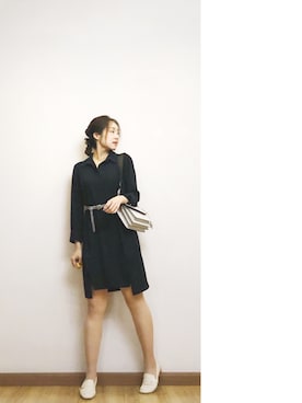 「botkier（ボトキエ）のアイテム」を使った、妮娜Ninaさん（レディース・159cm）の春コーディネート
