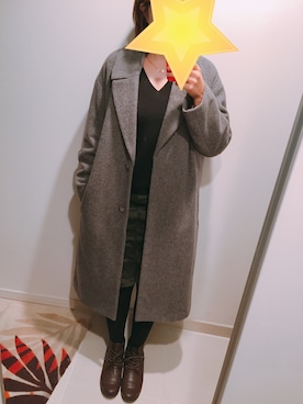 「迷彩スカート」｜「アイテム（ジャケット/アウター）」を使った、mng129さん（レディース・156cm）の冬コーディネート