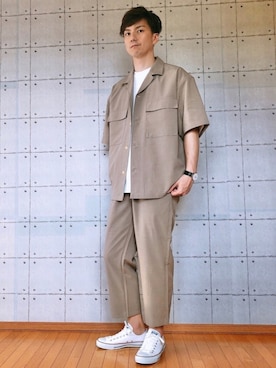 ベージュ セットアップ の人気ファッションコーディネート Wear