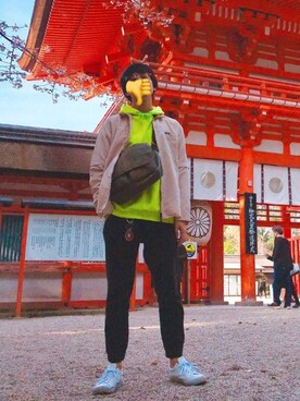 「CONVERSE（コンバース）のアイテム（ブルゾン）」を使った、ふちをさん（メンズ・178cm）の春コーディネート