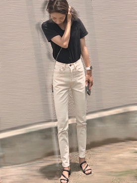 Yuka Onoさん（レディース・158cm）の夏コーディネート