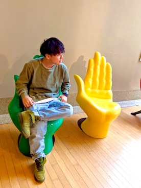 「美術館」｜shunさん（メンズ・172cm）の春コーディネート