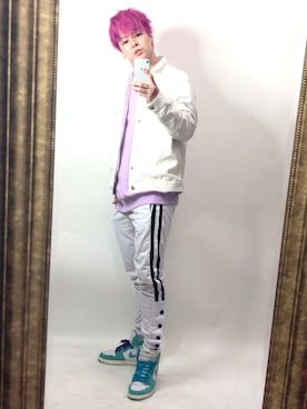 「SPAO（スパオ）のアイテム（ジャケット/アウター）」を使った、NEOJAakaDJROODさん（メンズ・179cm）の春コーディネート